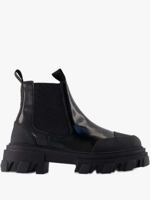 GANNI botas chelsea de piel