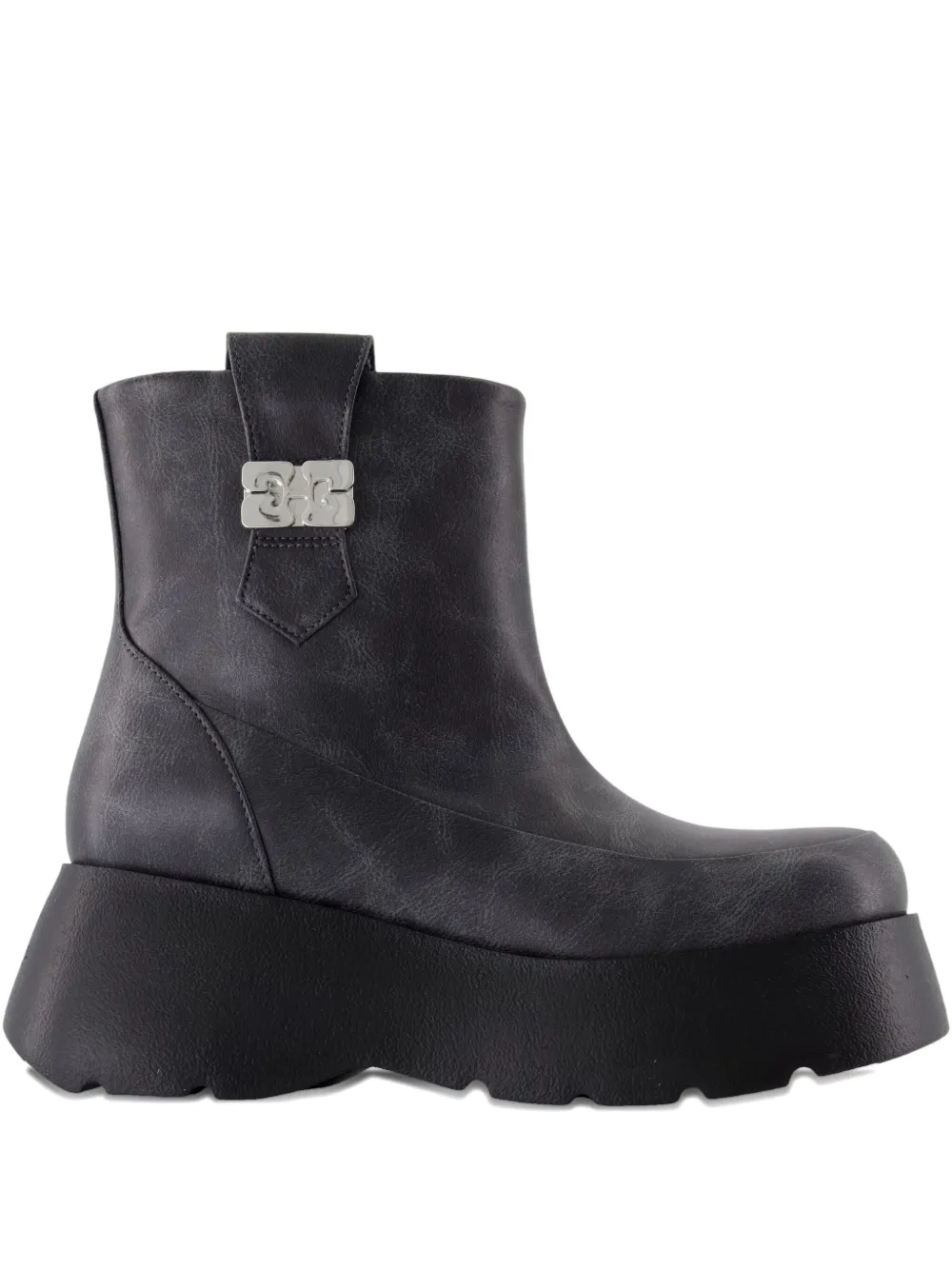 GANNI leather ankle boots | Black | Image 1