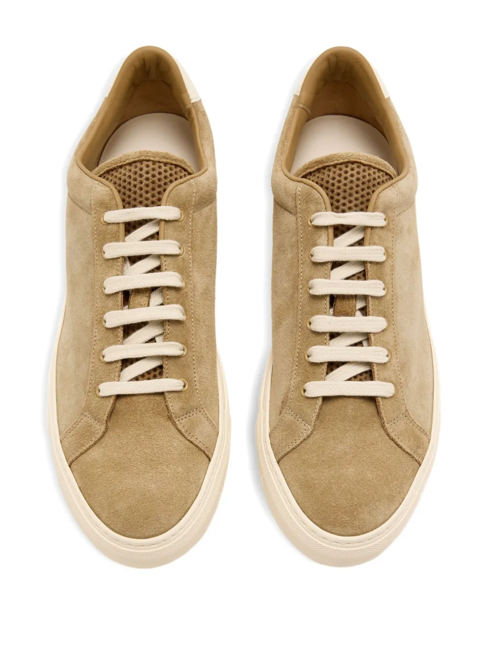 Common Projects Suede Panelled Sneakers In Brown