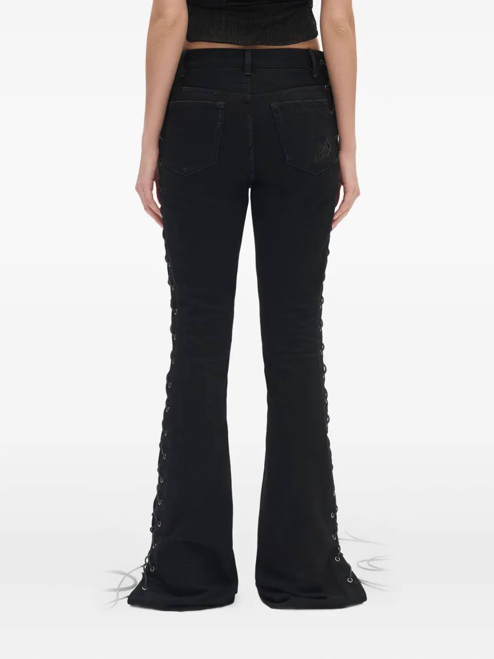 Ann Demeulemeester Treze Bootcut Jeans In Black