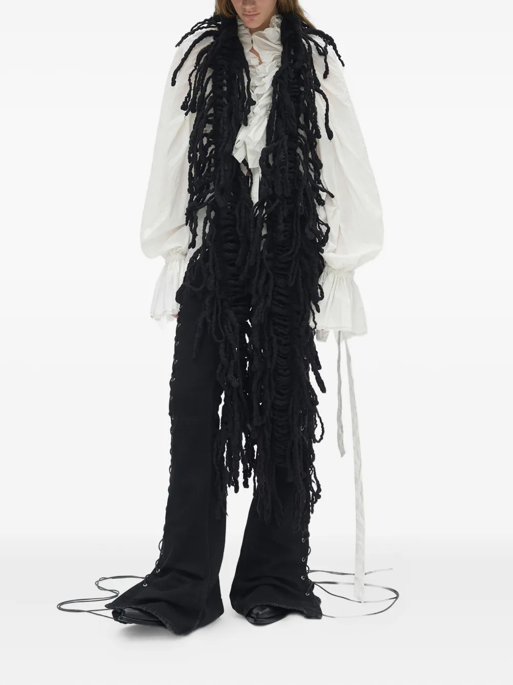 Ann Demeulemeester Treze bootcut jeans - Zwart