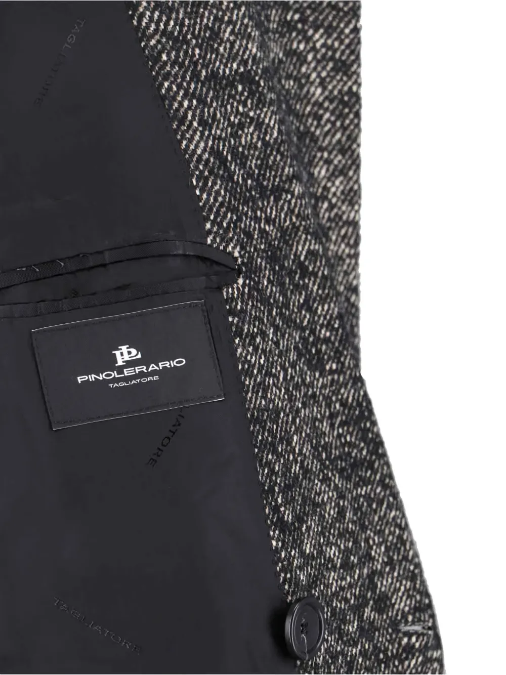 Tagliatore Jas van scheerwolblend Zwart