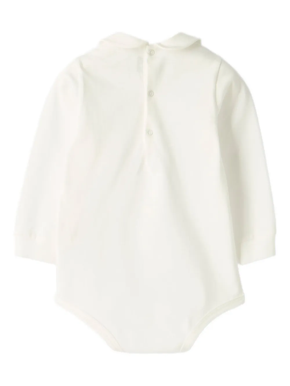 Il Gufo logo-embroidered bodysuit - Beige