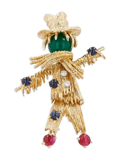 Van Cleef & Arpels Pre-Owned 1970s yellow gold diamond brooch