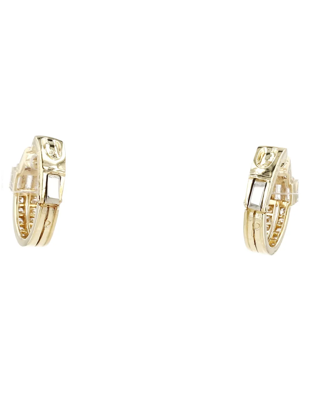 Pre-owned Van Cleef & Arpels 1990s Yellow Gold Diamond Earrings