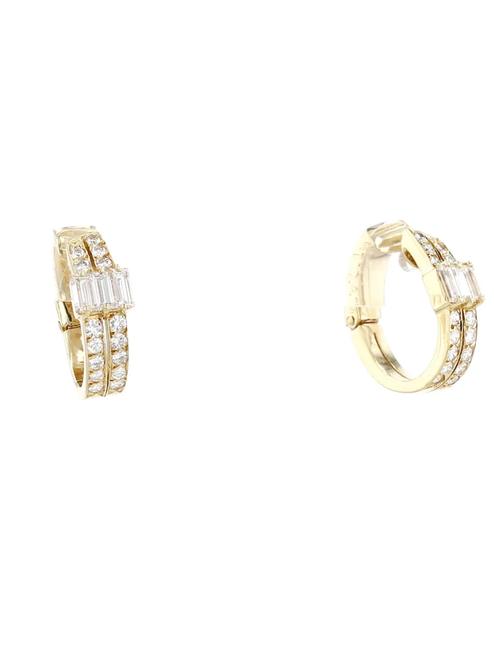 Pre-owned Van Cleef & Arpels 1990s Yellow Gold Diamond Earrings
