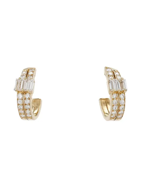 Van Cleef & Arpels Pre-Owned 1990s yellow gold diamond earrings