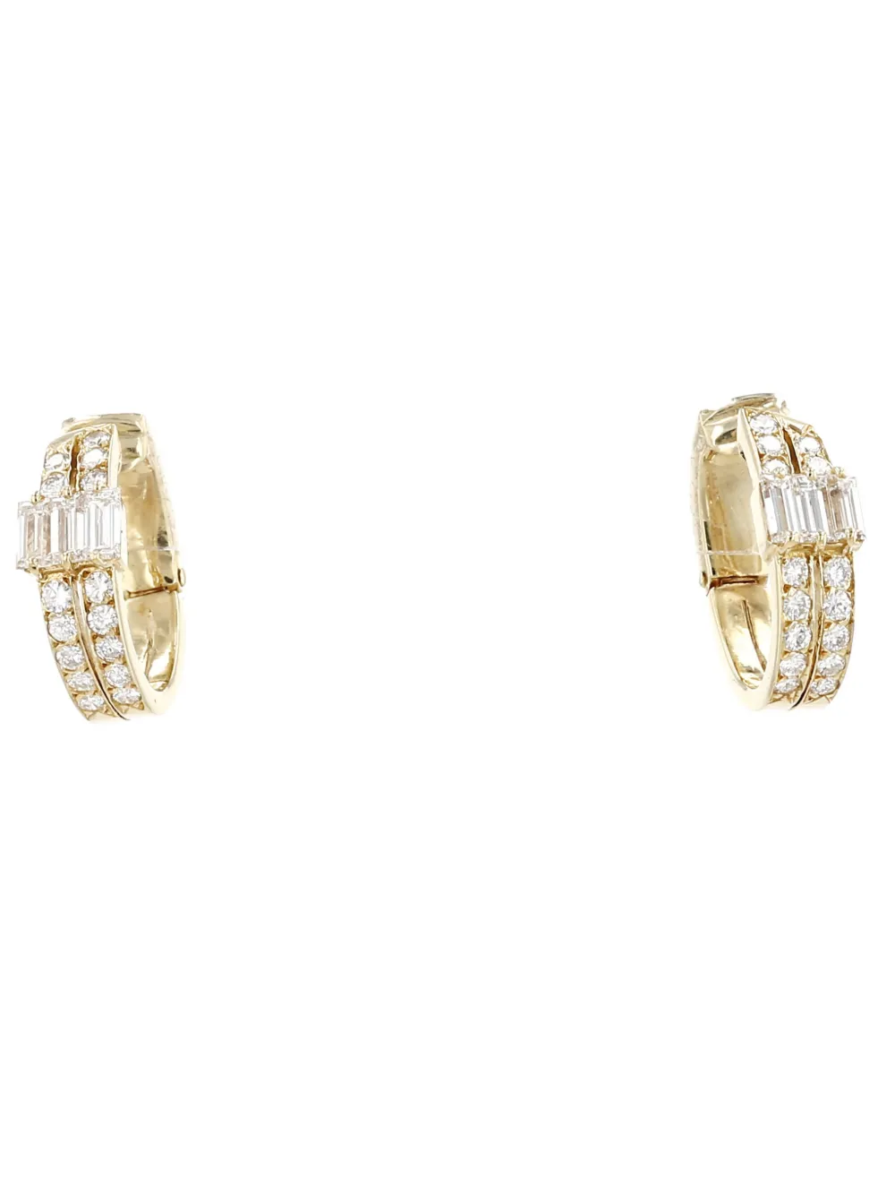 Pre-owned Van Cleef & Arpels 1990s Yellow Gold Diamond Earrings