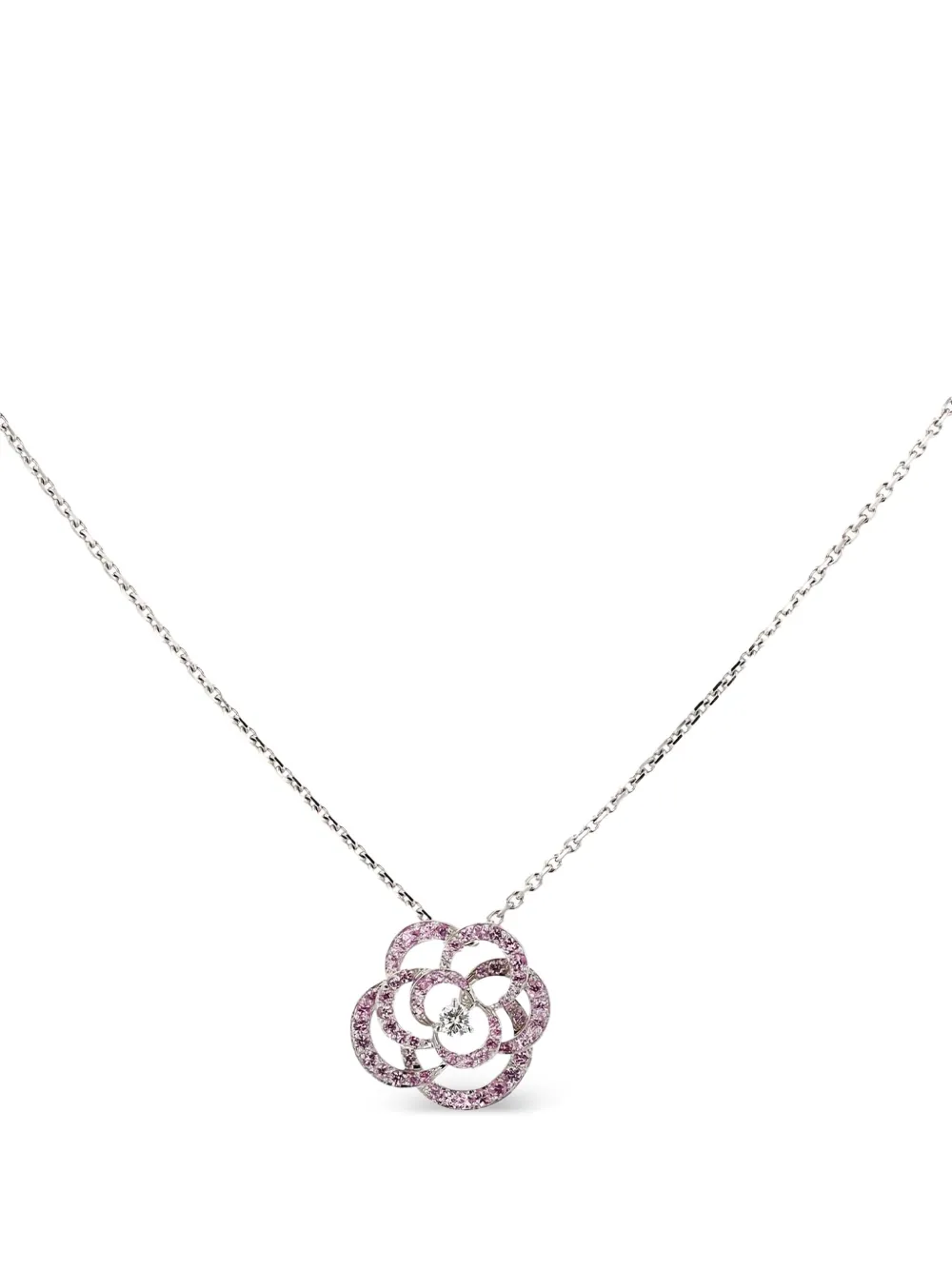 CHANEL Pre-Owned 2008 white gold Diamond Sapphire Pendant | Silver | Image 1