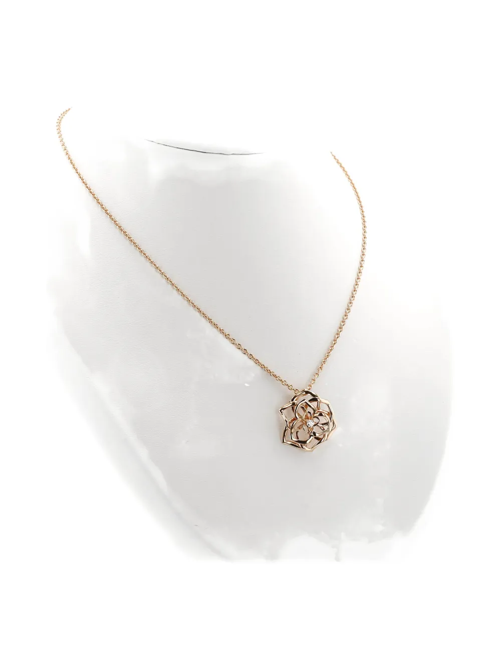 Pre-owned Piaget 2010s Rose Gold Diamond Pendant In Pink