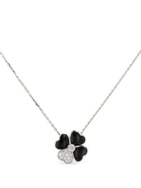 Van Cleef & Arpels Pre-Owned 2010s ダイヤモンド オニキス ペンダント ホワイトゴールド