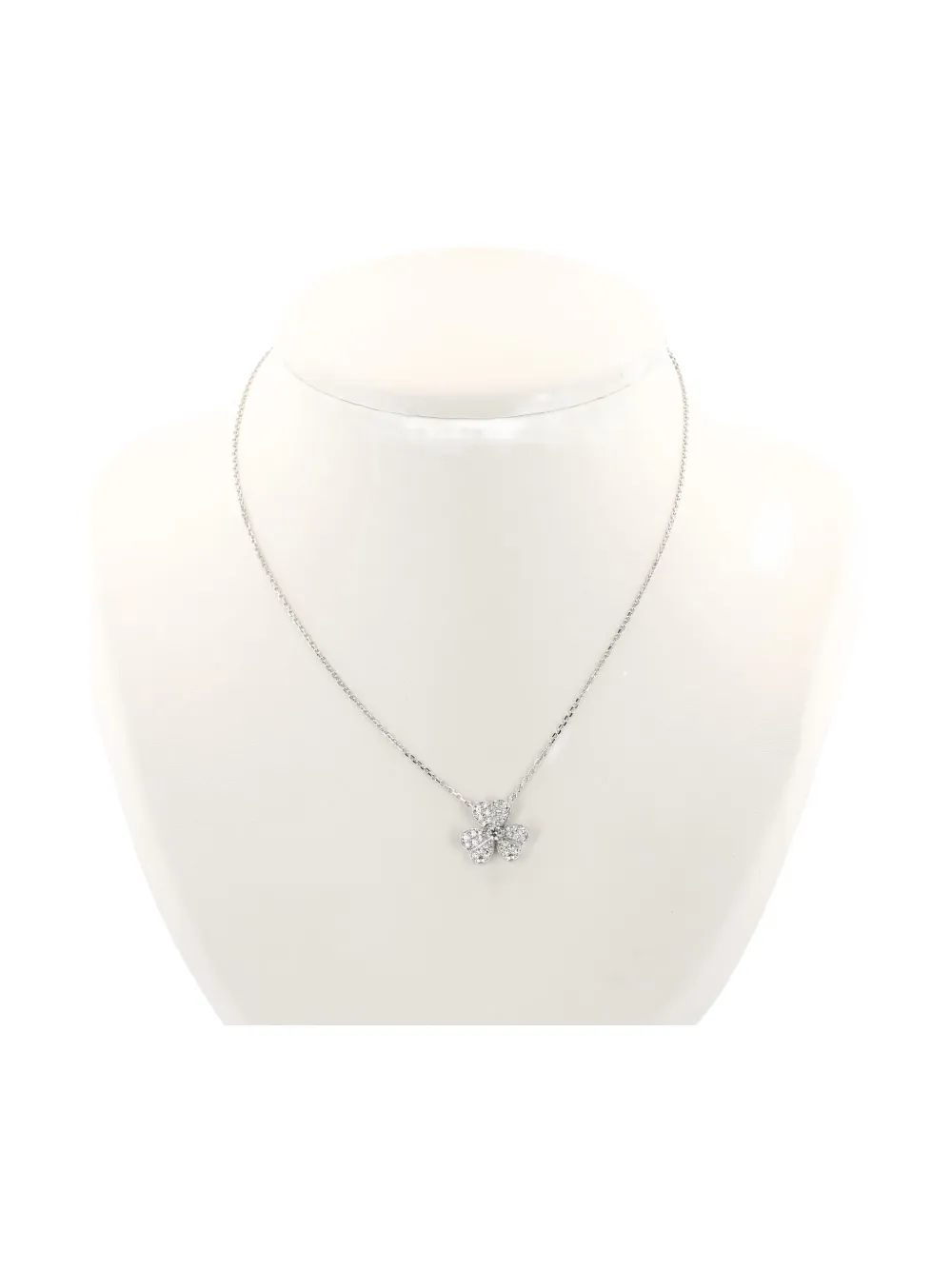 Van Cleef & Arpels Pre-Owned 2020s white gold diamond Necklace - Van Cleef & Arpels Pre-Owned 2020s white gold diamond Necklace -