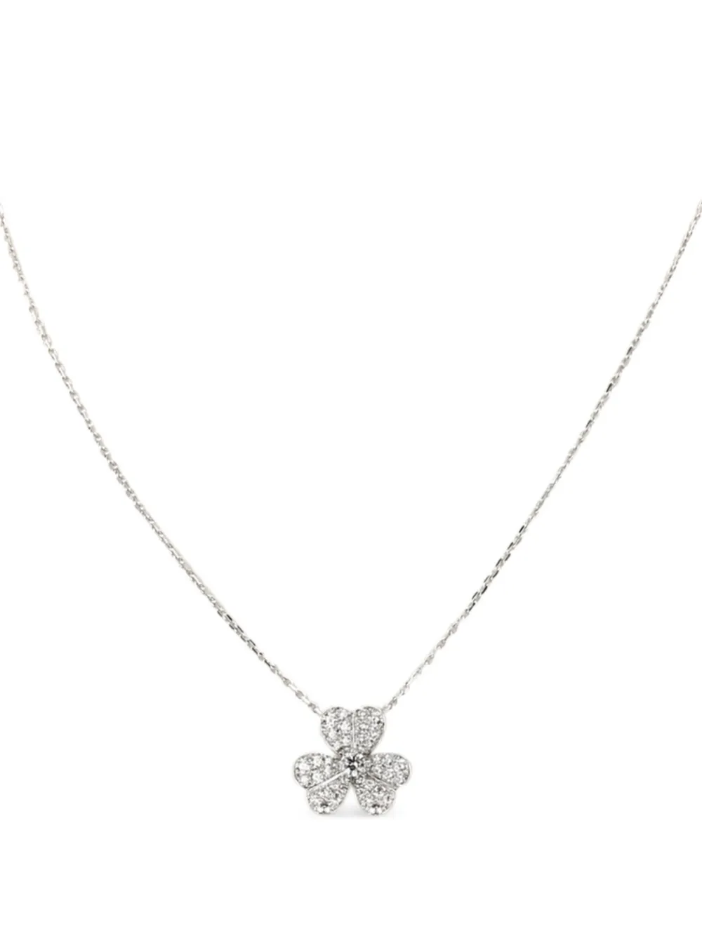 Van Cleef & Arpels Pre-Owned 2020s white gold diamond Necklace | Silver | Image 1