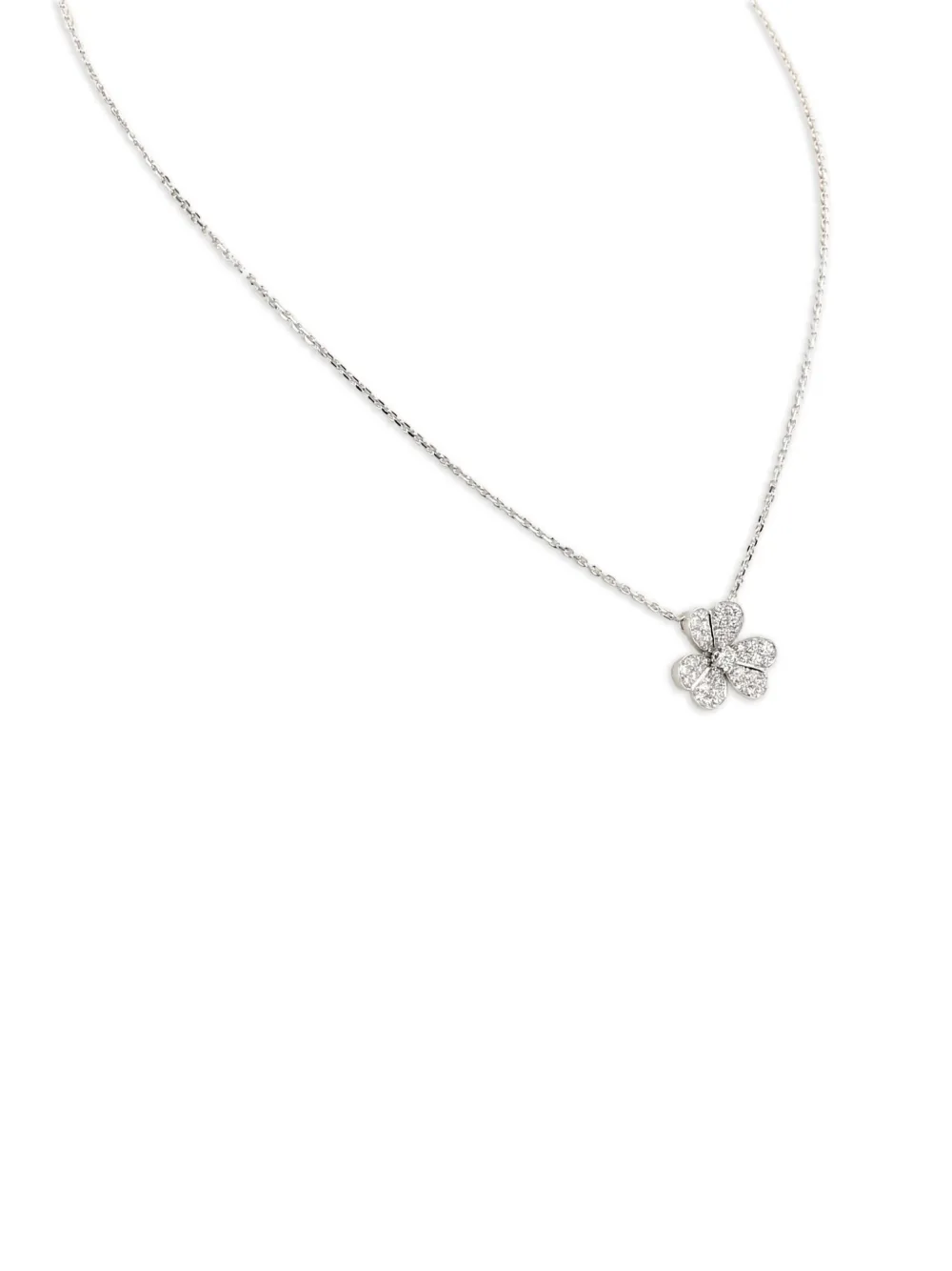Van Cleef & Arpels Pre-Owned 2020s white gold diamond Necklace | Image 2