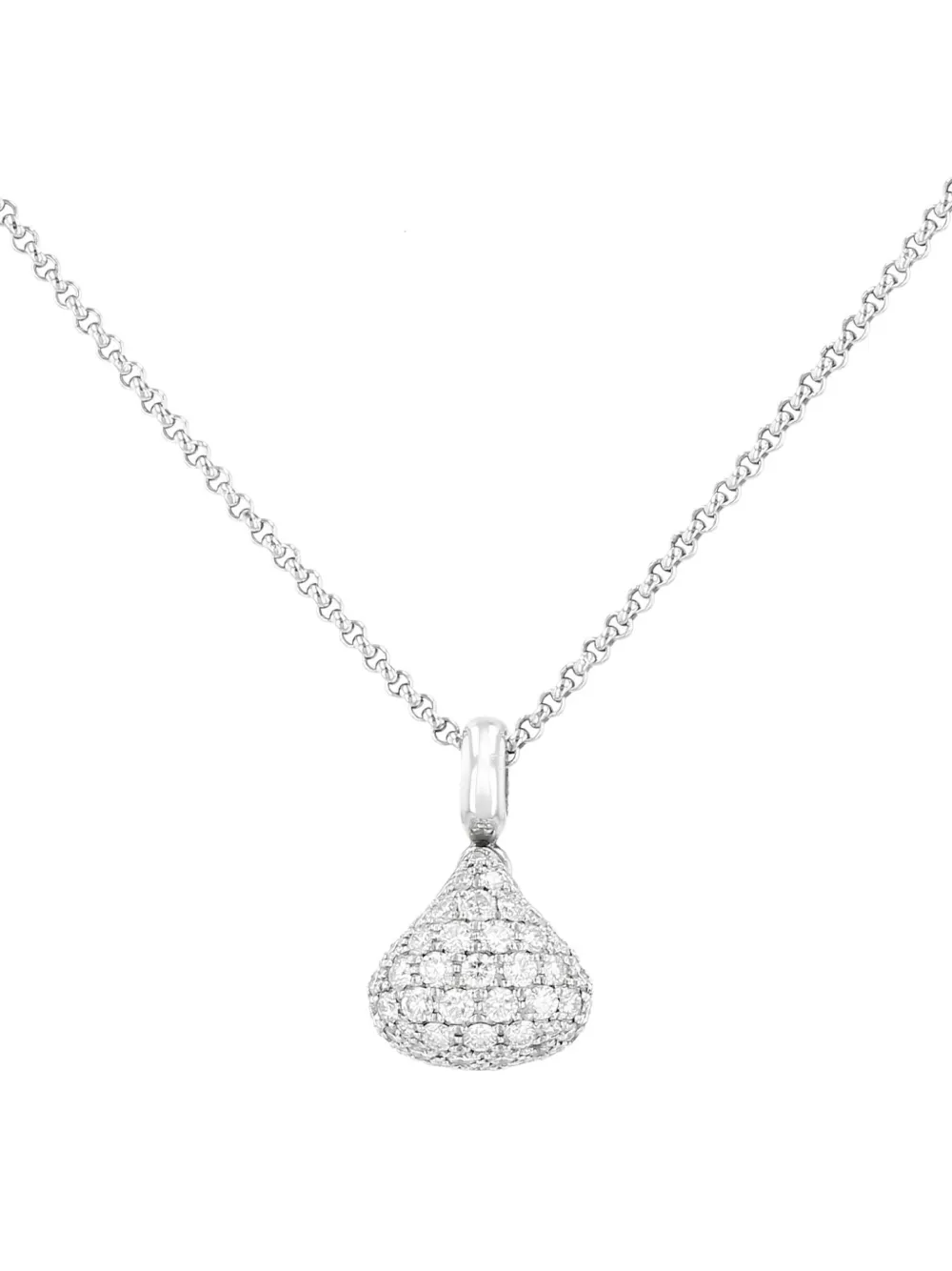 Chopard Pre-Owned 2000s white gold diamond Pendant - シルバートーン Chopard Pre-Owned 2000s white gold diamond Pendant - シルバートーン