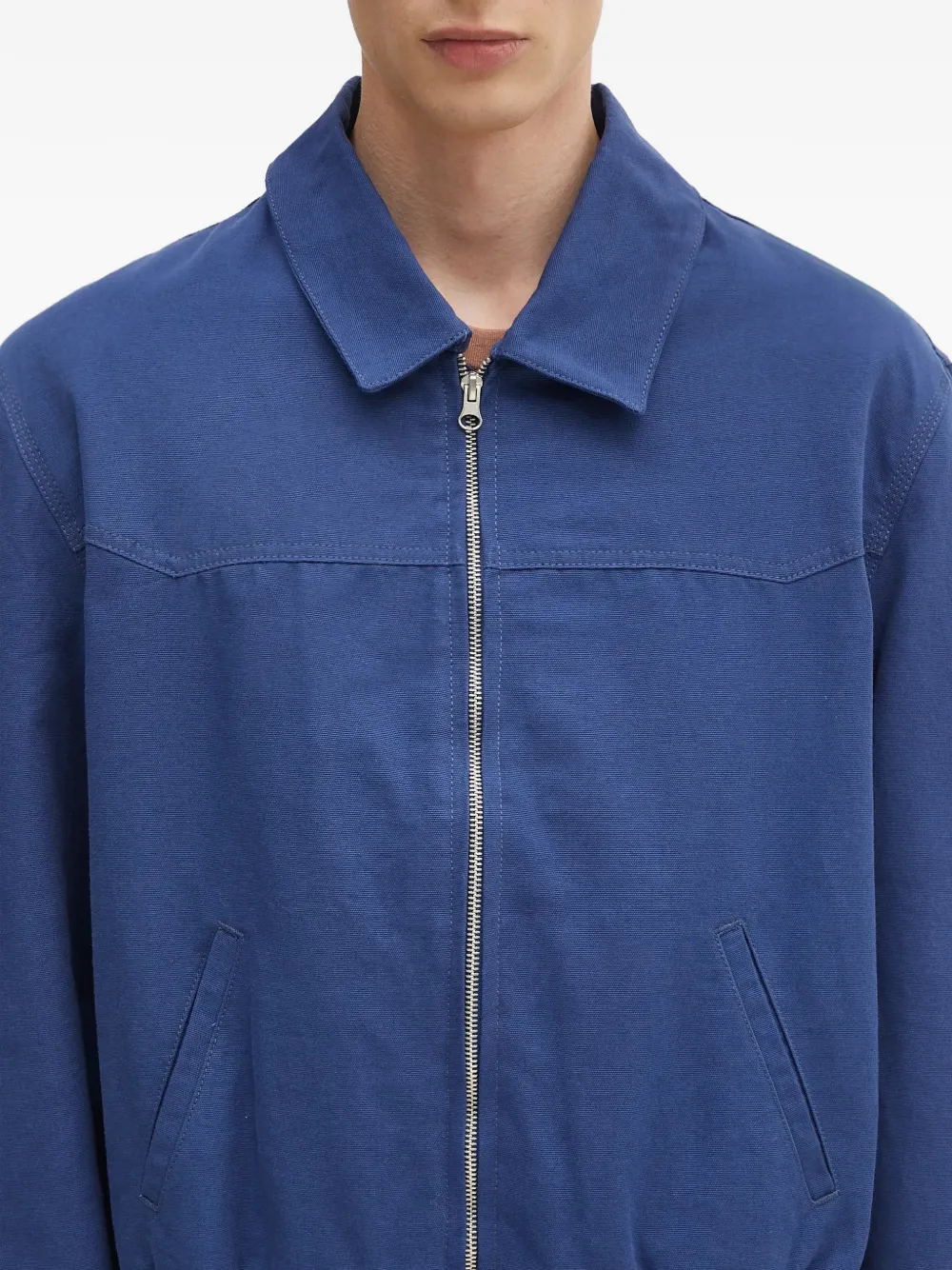 Sky High Farm Bomberjack met rits Blauw