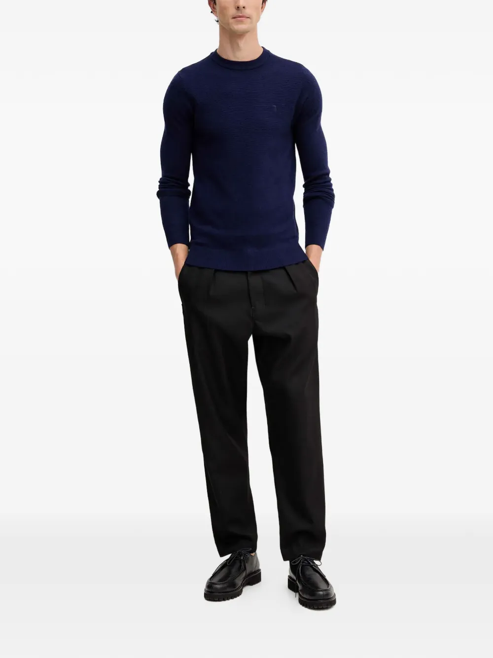 Trussardi textured logo sweater | Knitted Sweaters | Image 2