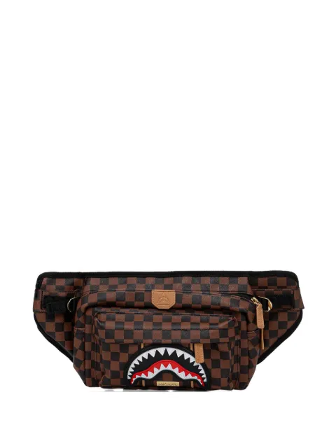 Sprayground checked-pattern belt bag