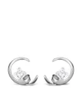 OBSIDIAN arc earrings - Silver