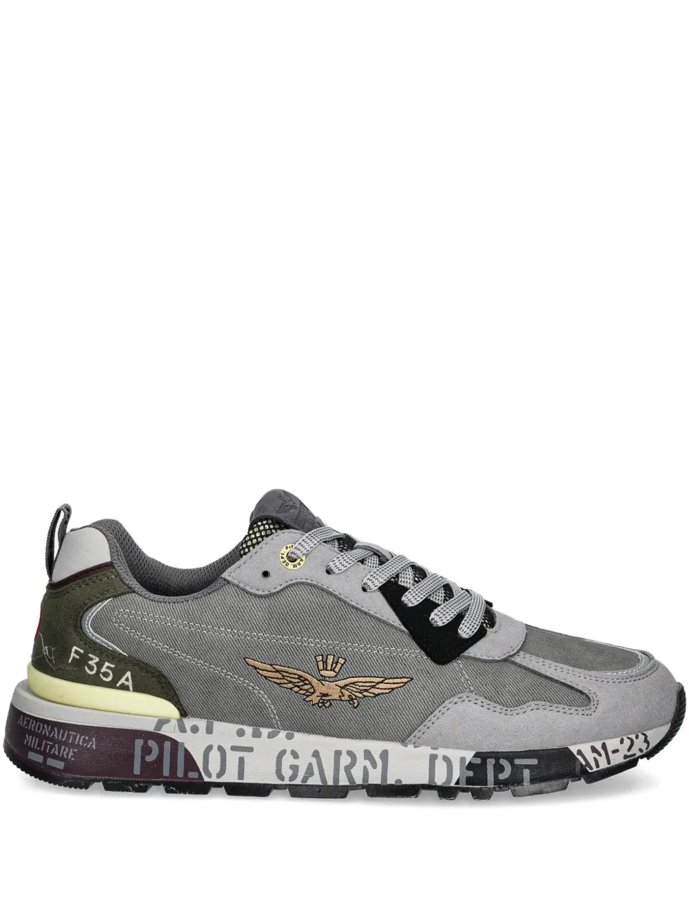 Aeronautica Militare logo sneakers - Grau