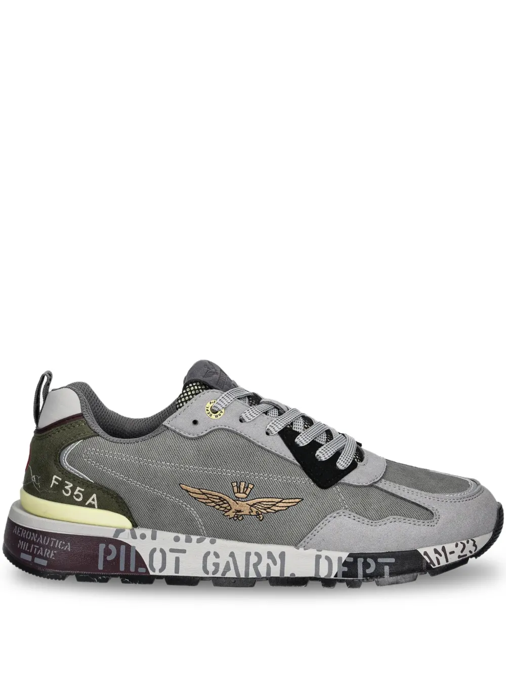 Aeronautica Militare logo sneakers - Grau