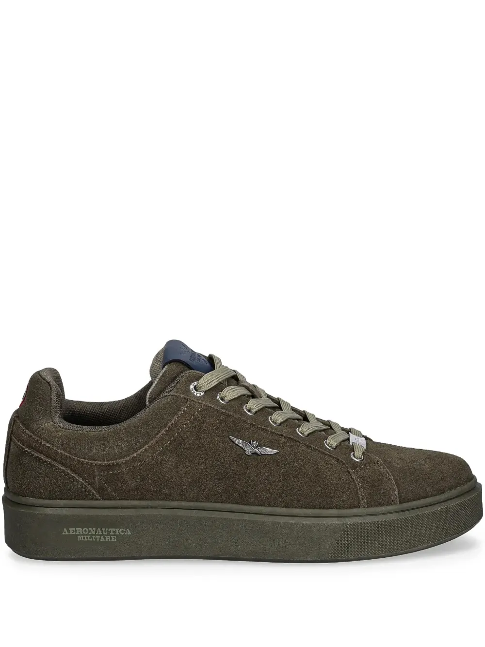 Aeronautica Militare appliqué lace-up sneakers - Grün