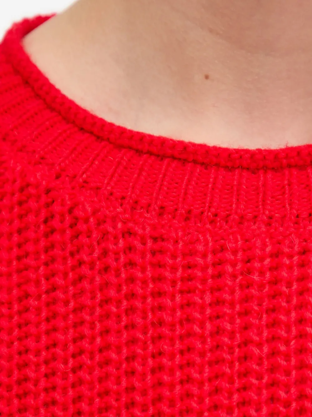 American Vintage Crashway gebreide trui met ronde hals Rood