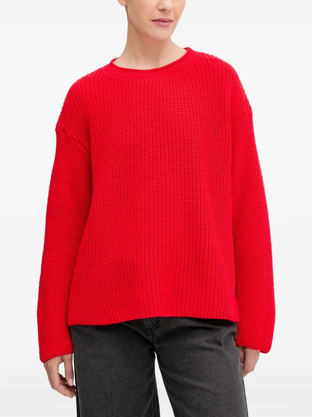 American Vintage Crashway Strick mit Rundhalsausschnitt - Rot