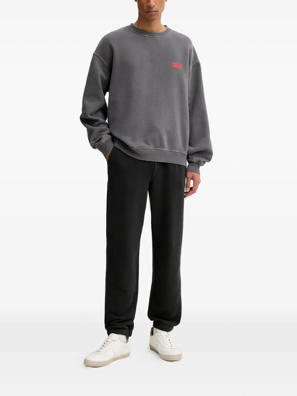 American Vintage Atubay drawstring track pants - Zwart