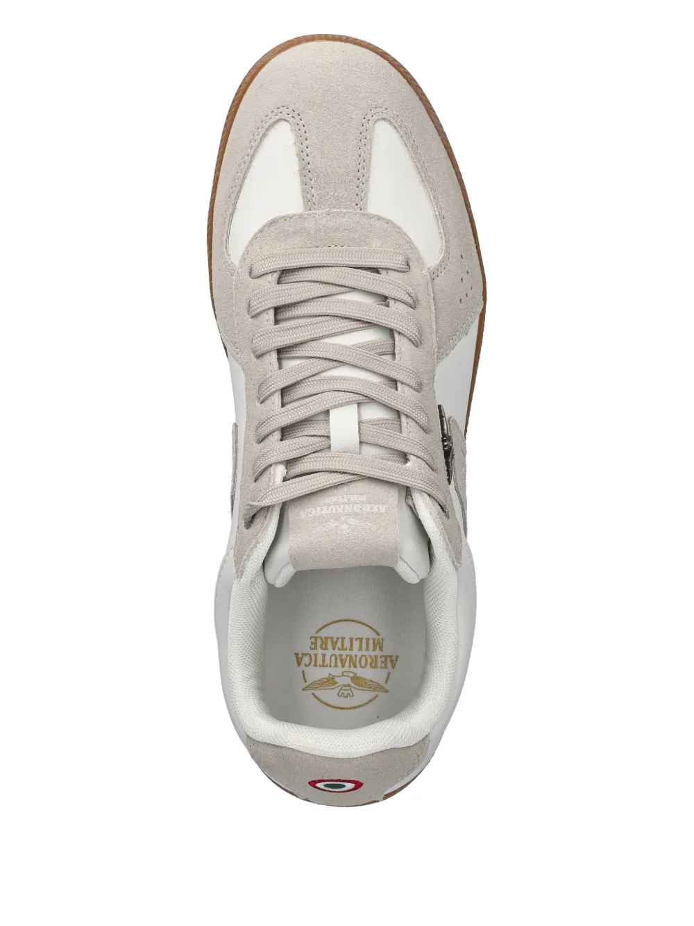 Aeronautica Militare Sneakers met logo-applicatie Wit