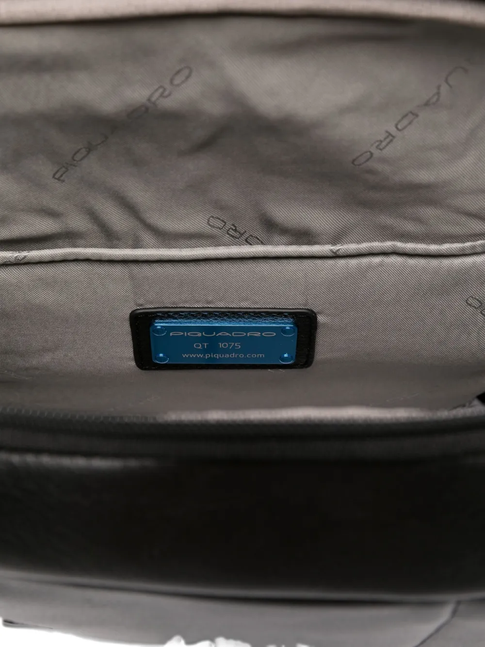 Piquadro Lobo-patch Backpack In Black