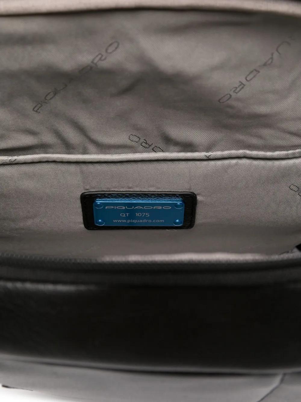 PIQUADRO Rugzak met logopatch Zwart