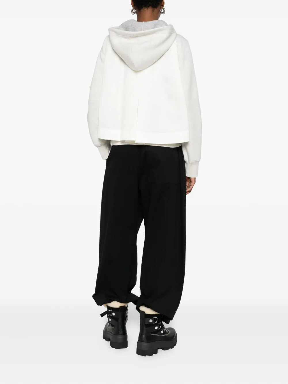 Sacai Zip-up Bomber Jacket In Neutral
