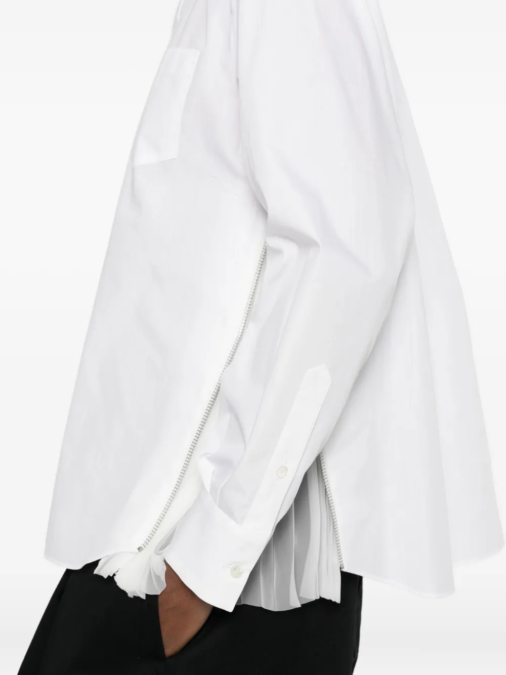 sacai Katoenen blouse Wit