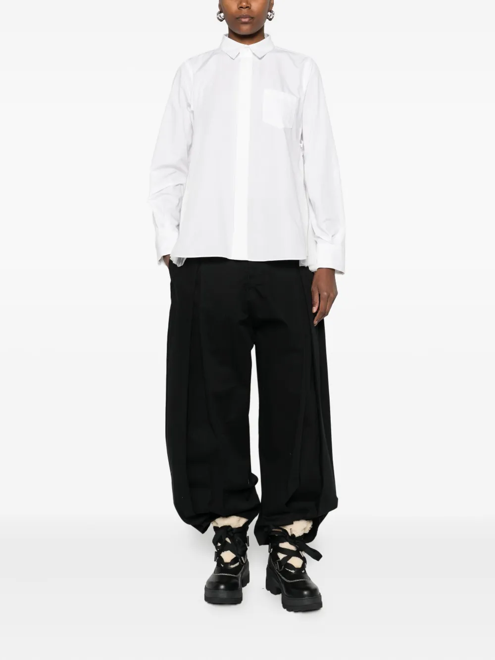 Sacai cotton shirt - Wit