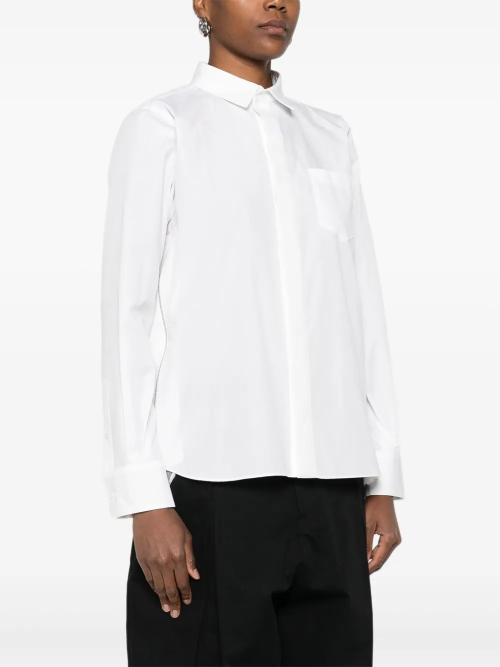 sacai Katoenen blouse Wit