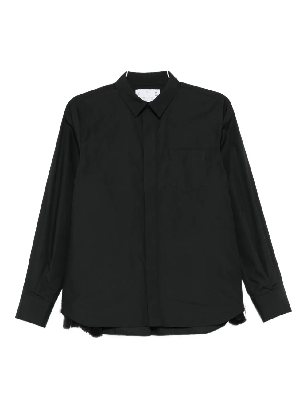 sacai long sleeve shirt - Nero