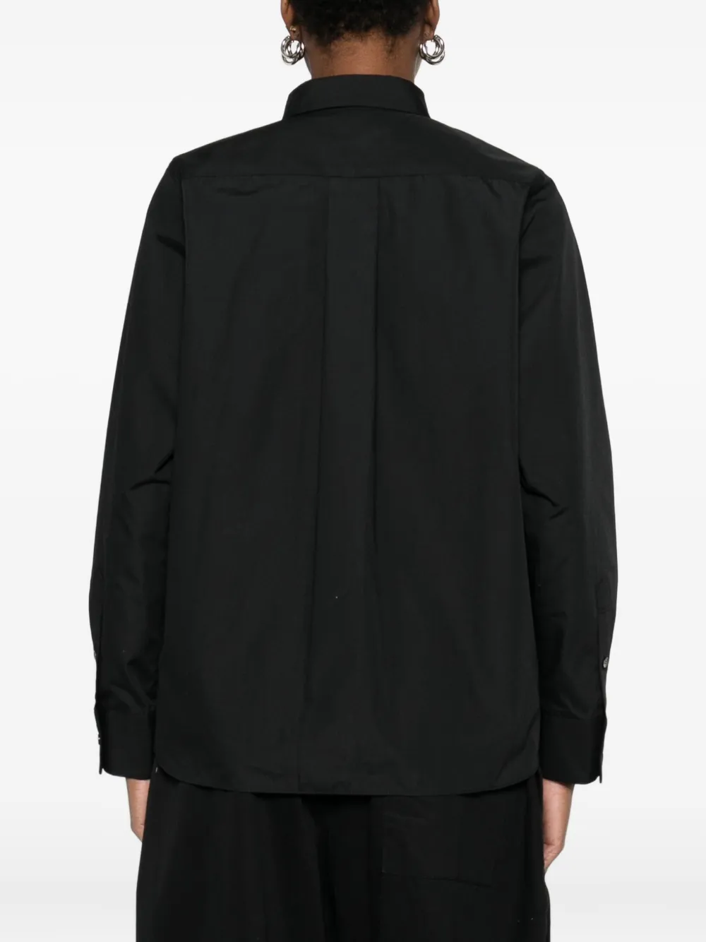 sacai Blouse met lange mouwen Zwart