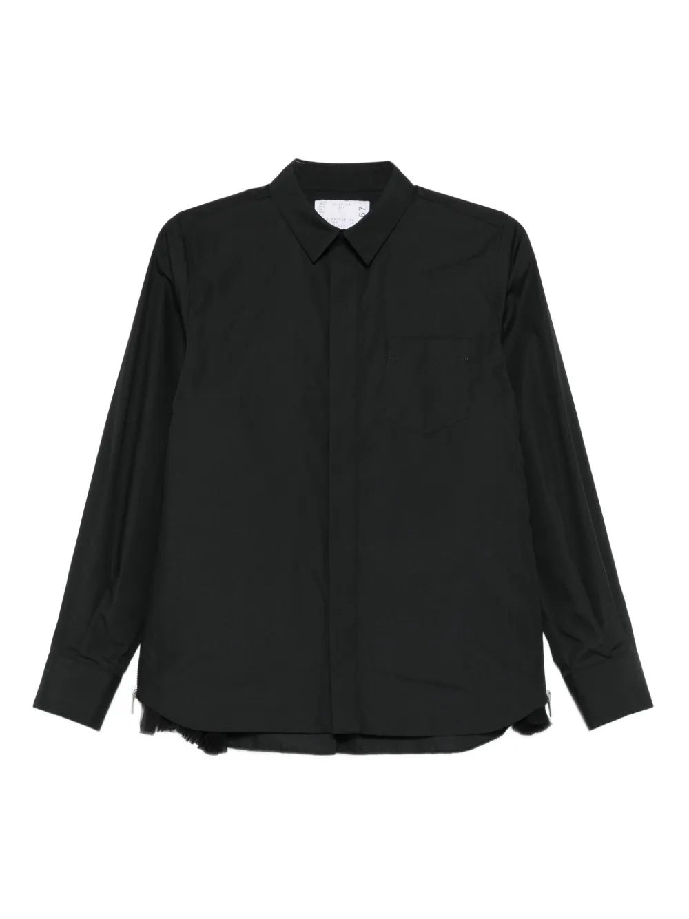 sacai ロングスリーブ シャツ - ブラック sacai ロングスリーブ シャツ - ブラック