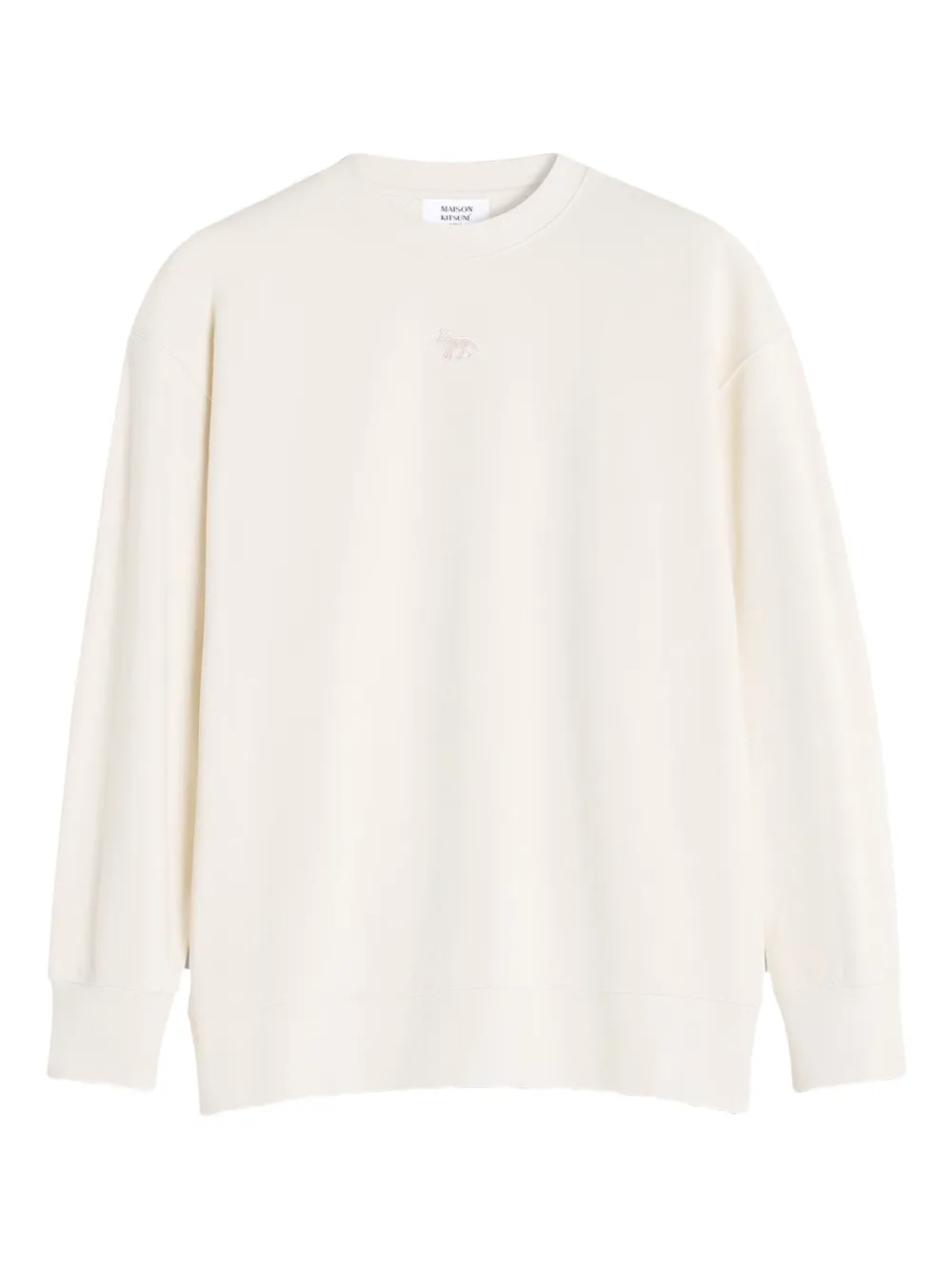 Maison Kitsuné Baby Fox-appliqué Sweatshirt In Neutral