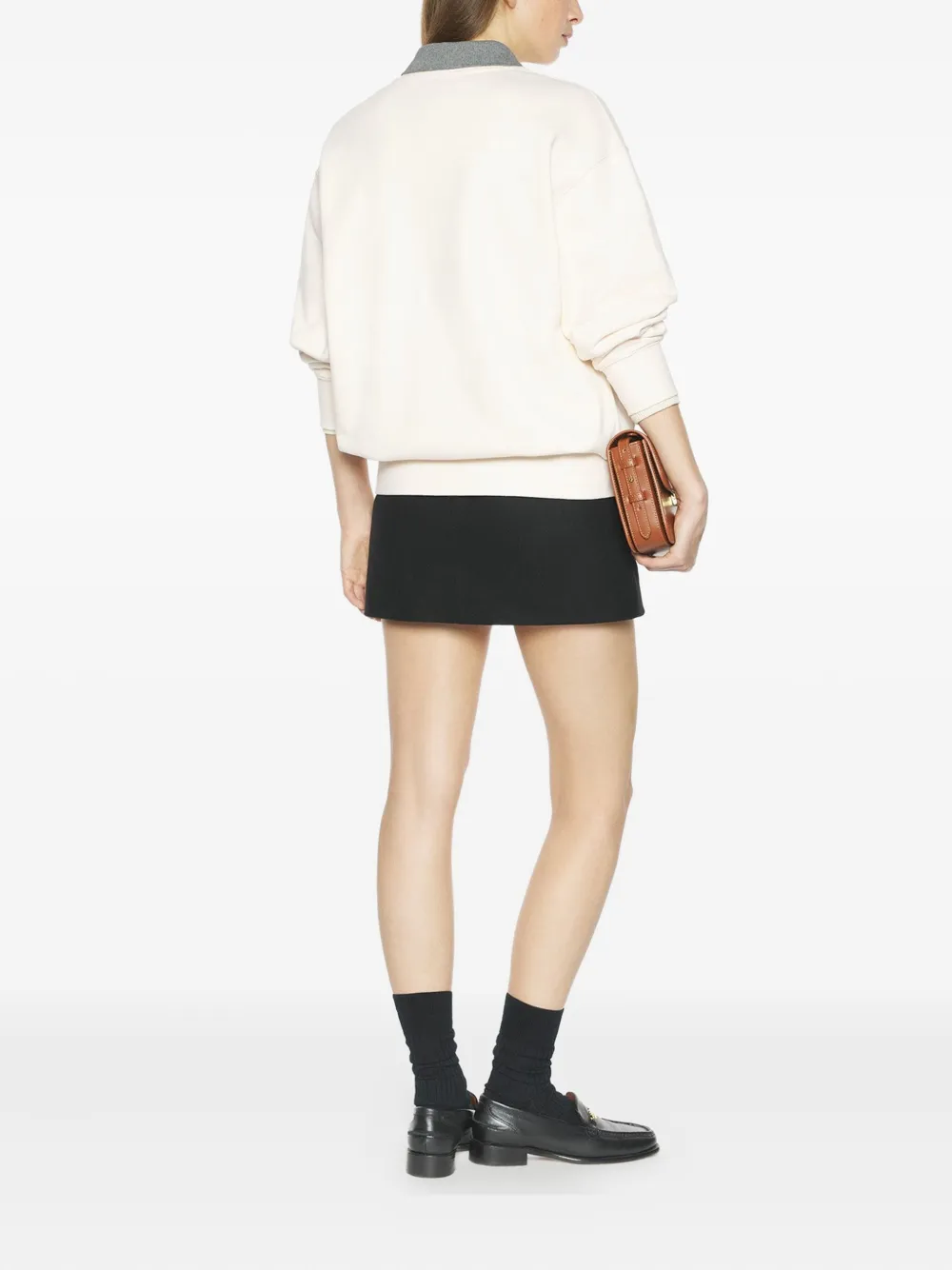Maison Kitsuné Baby Fox-appliqué Sweatshirt In Neutral