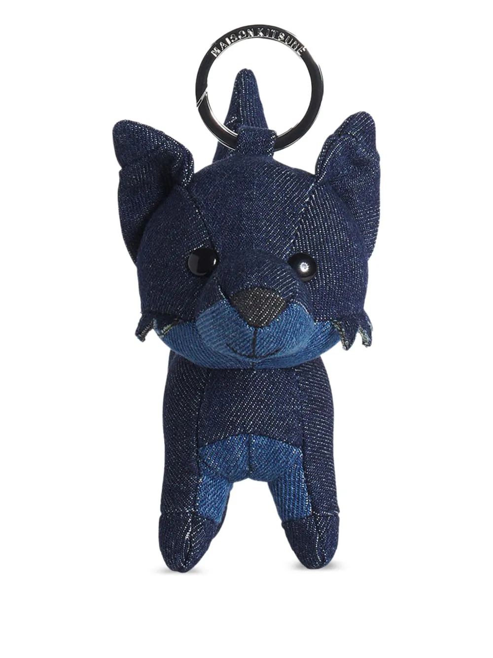 Maison Kitsuné Fox denim tassenbedel Zwart