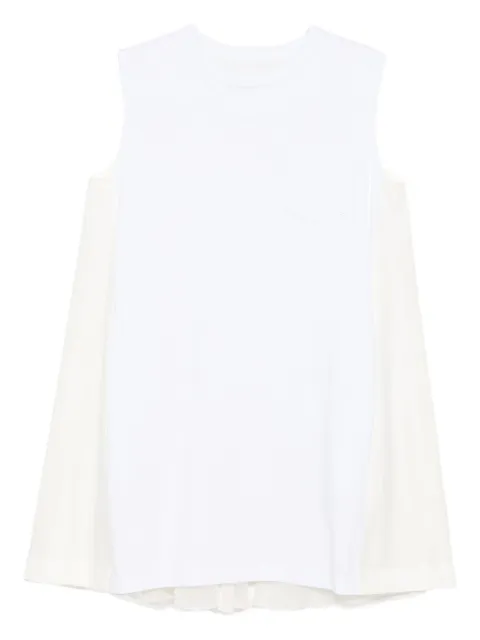 sacai cotton mini dress