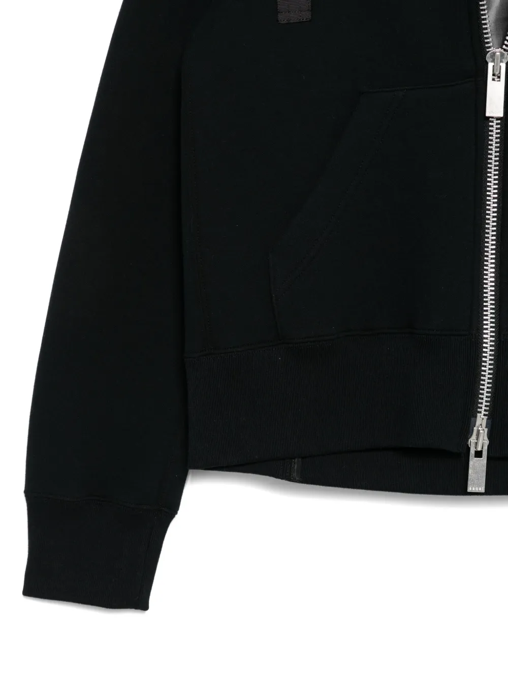 sacai Bomberjack met rits Zwart