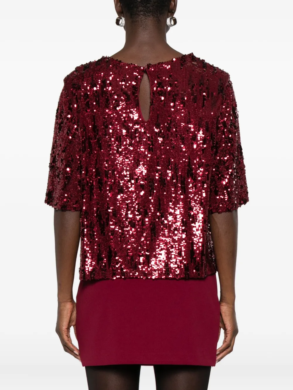 Aniye By Sequined Blouse In Red