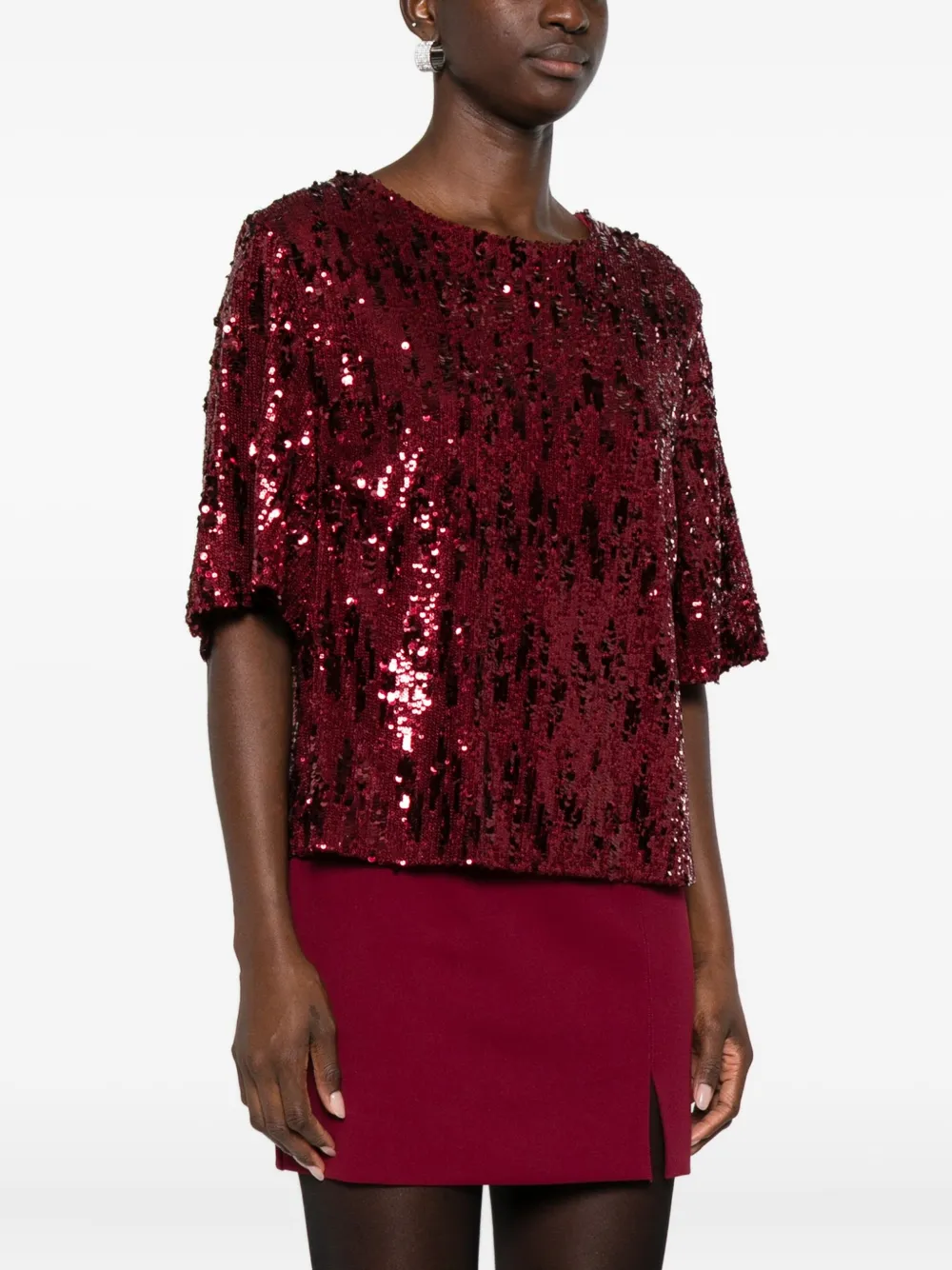 Aniye By Sequined Blouse In Red