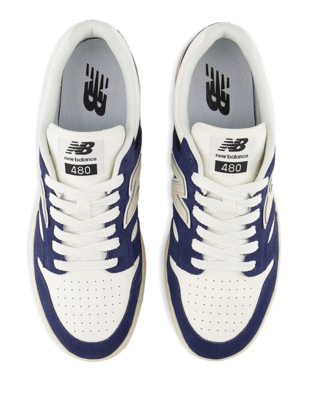 New Balance 480 suède leren sneakers Blauw