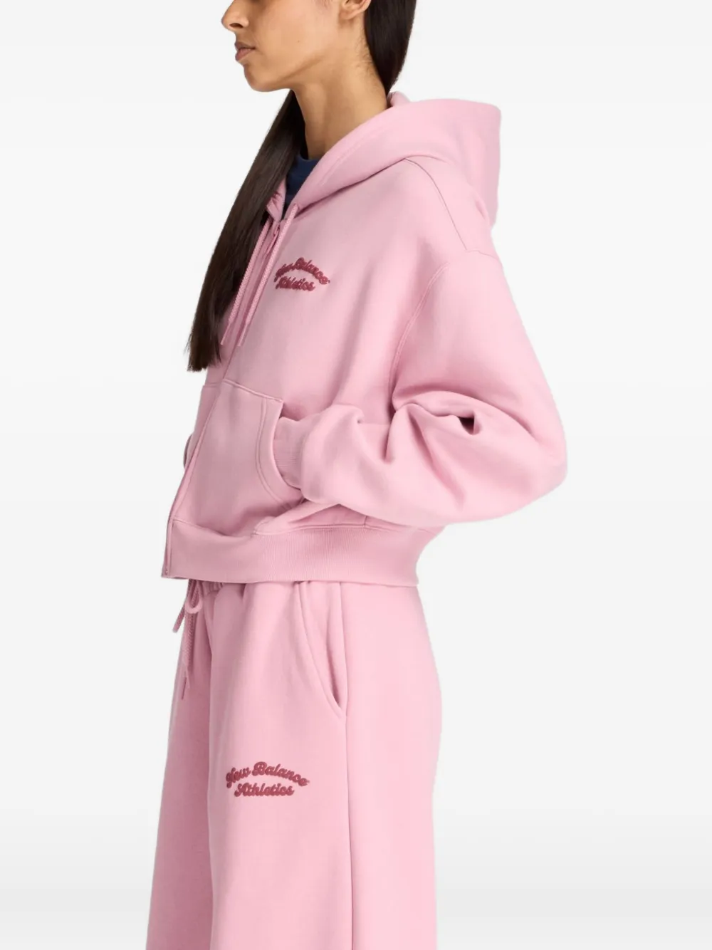 New Balance Hoodie met rits Roze