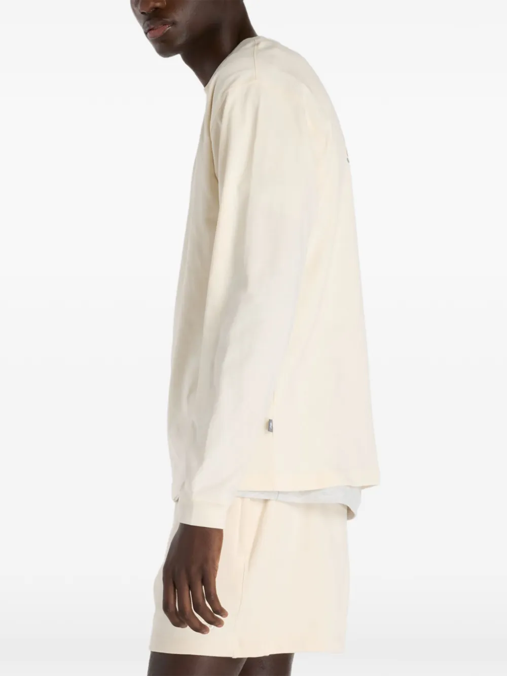 New Balance Sweater met logo en lange mouwen Beige