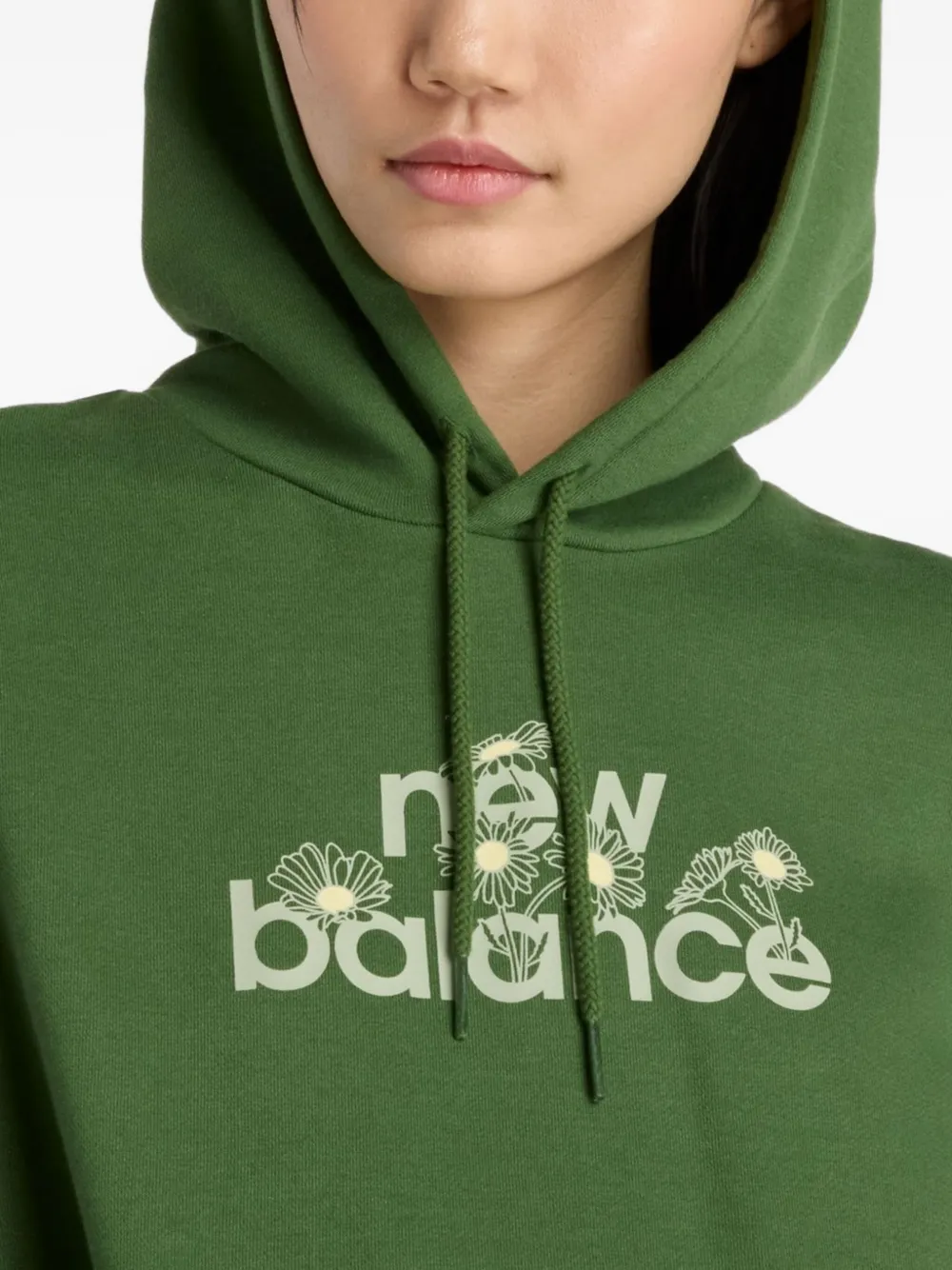New Balance Hoodie met grafische print Groen